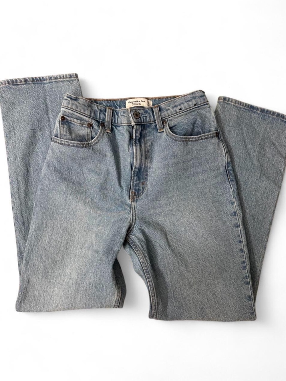 Abercrombie & Fitch Curve Love Ultra High Rise 90s Straight Jean 26/2R - Picture 6 of 7
